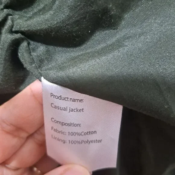 Outdoor Jacket Gorpcore Retro Utility Military Casual Jacket Olive Green Large - Picture 11 of 17